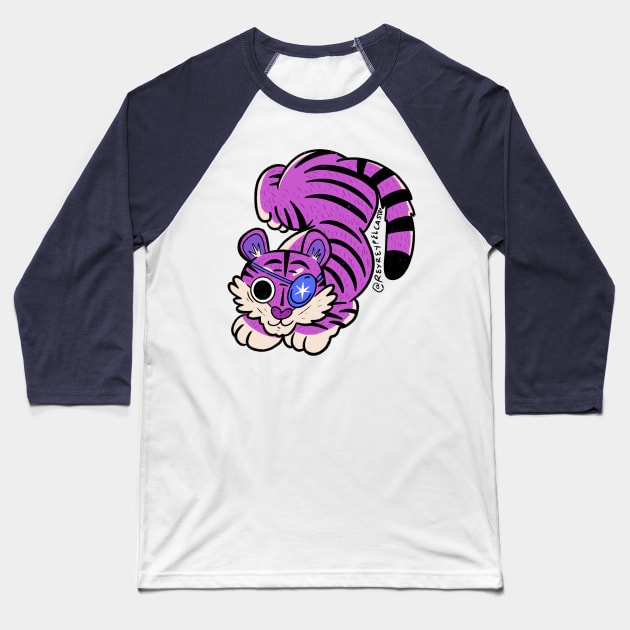 Eye of the tiger Baseball T-Shirt by Rey Rey